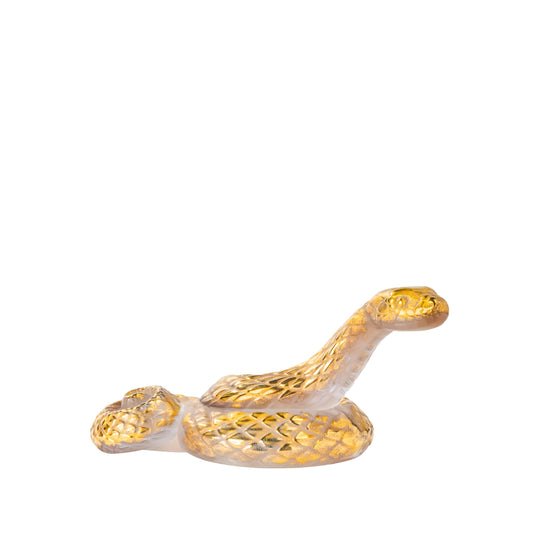Sculpture Serpent Tête Levée