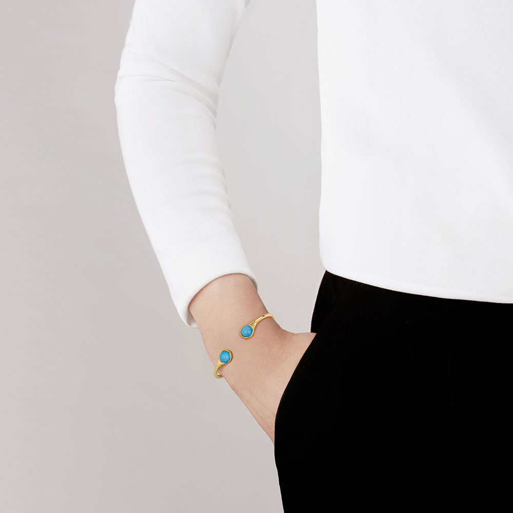 Bracelet Jonc Flexible Cabochon