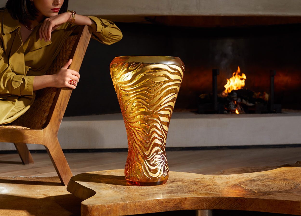 Tigre vase – Lalique Limited