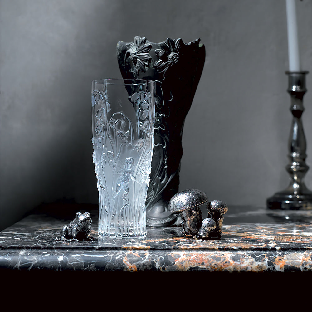 Lalique ガラス製 ベース　エルフ エリザベス ベース（花瓶）｜ラリック公式オンラインショップ