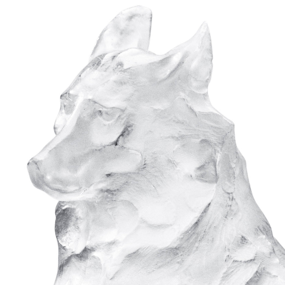 Reclining Egyptian Wolf, Rembrandt Bugatti by Lalique, 2014
