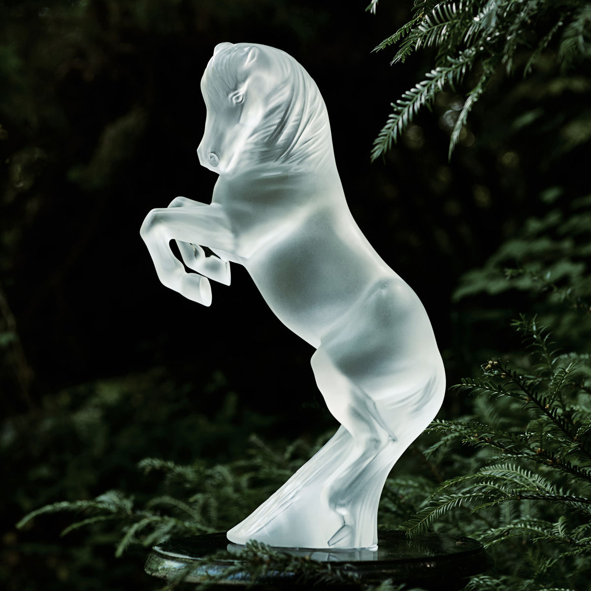 Prancing Horse Sculpture Large Size Lalique Limited prancing-horse-sculpture-large-size-lalique-limited