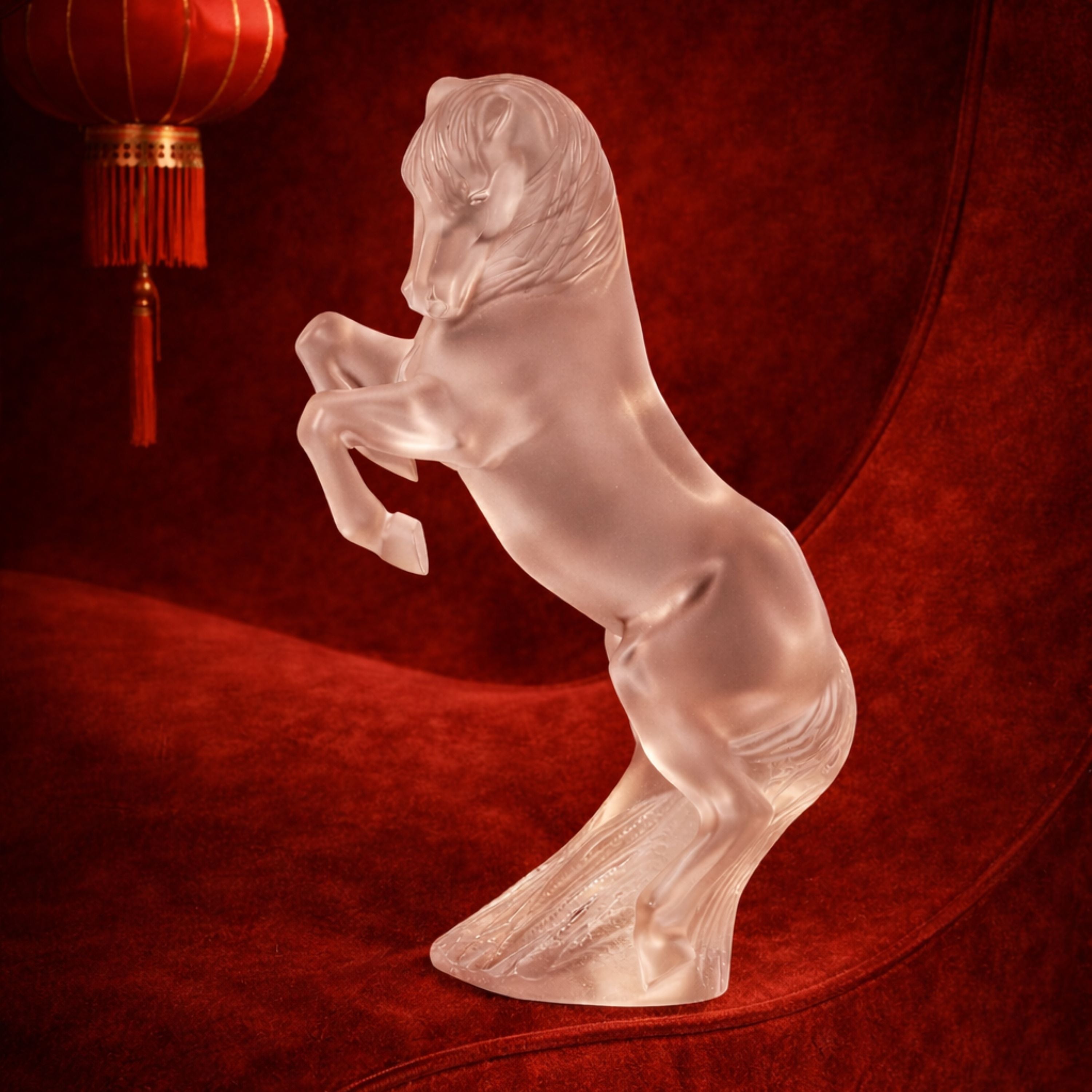 Prancing Horse Sculpture Large Size Lalique Limited prancing-horse-sculpture-large-size-lalique-limited