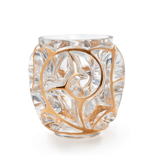 Vase Tourbillons XXL à la feuille d'or rose