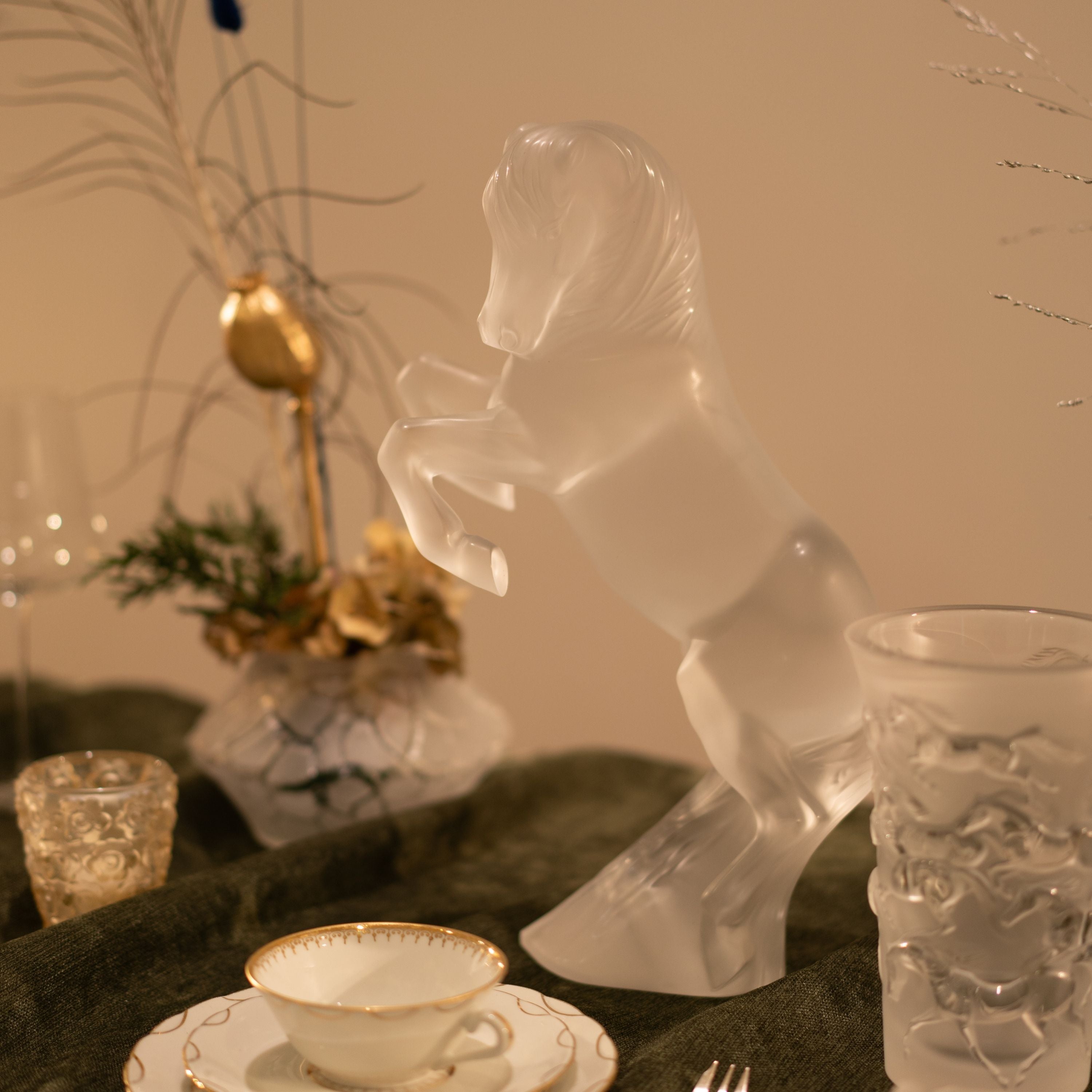 Prancing Horse Sculpture, Large size – Lalique Limited