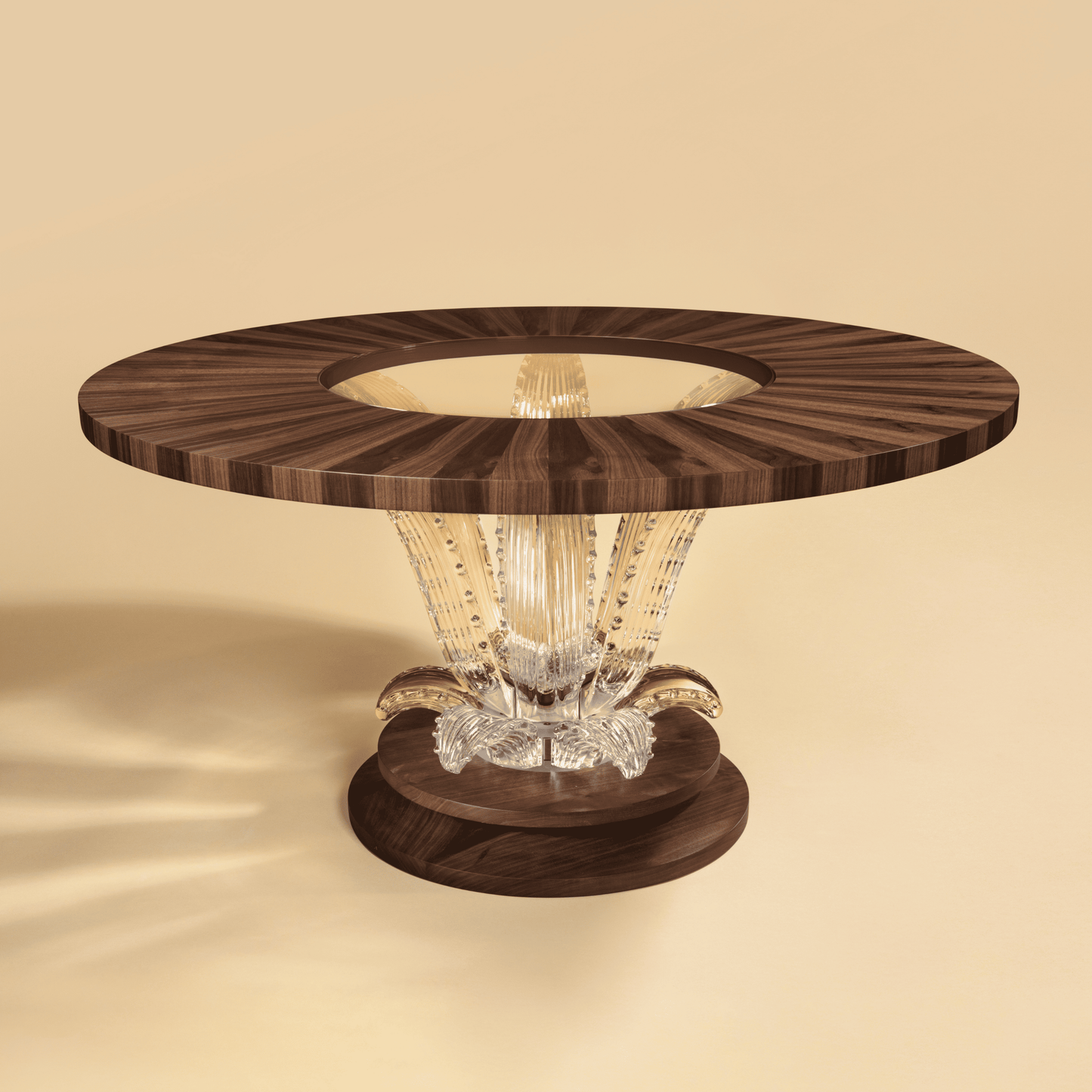 Table basse Cactus noyer grand modèle